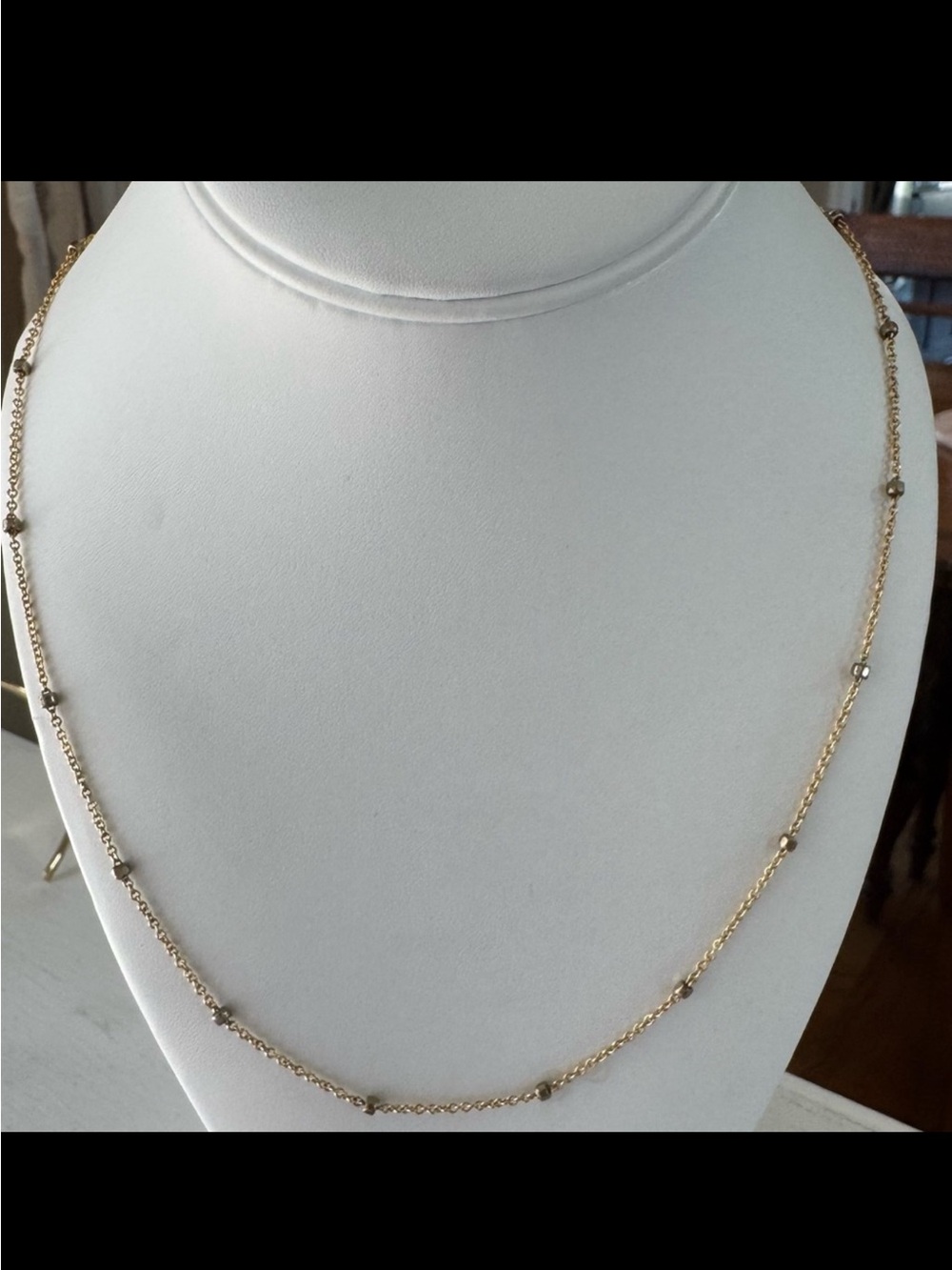 Gold Filled Beaded Necklace